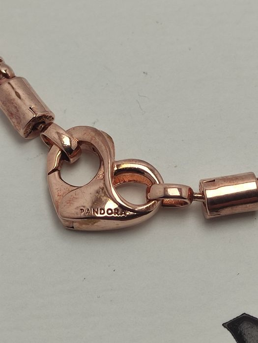 Bransoletka 21 srebrna ALE MET w różowym złocie