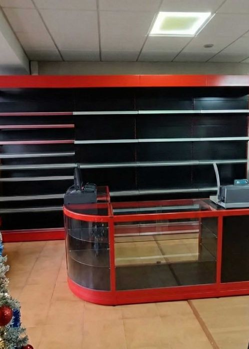 Mobiliário de Loja Completo - Estantes Metálicas e Balcão