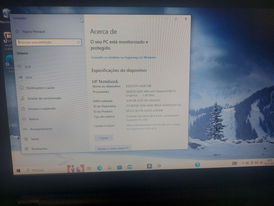 Vendo portátil para peças