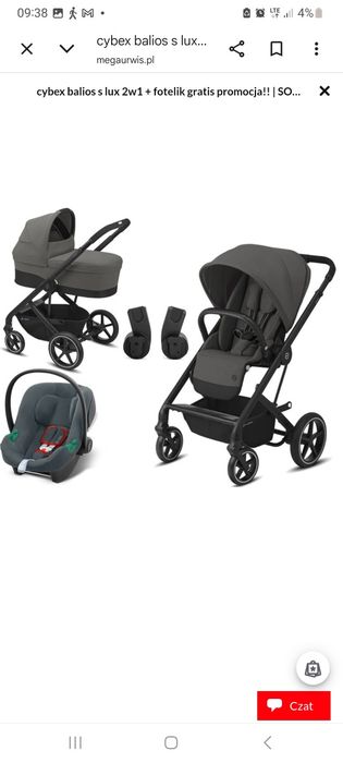 Wózek 2w1 Cybex balios s lux 2022