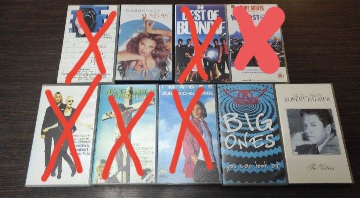 Коллекционные видеокассеты с музыкой