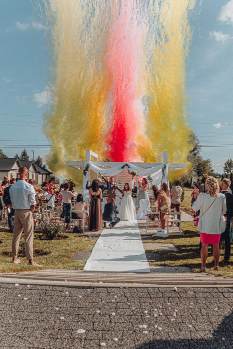 Kolorowe dymy| Wystrzał z kolorowego dymu| Miny dymne| Fontanny iskier