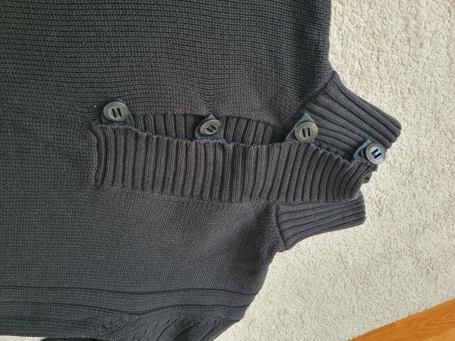 Sweter męski z golfem bawełna r. M basic zima