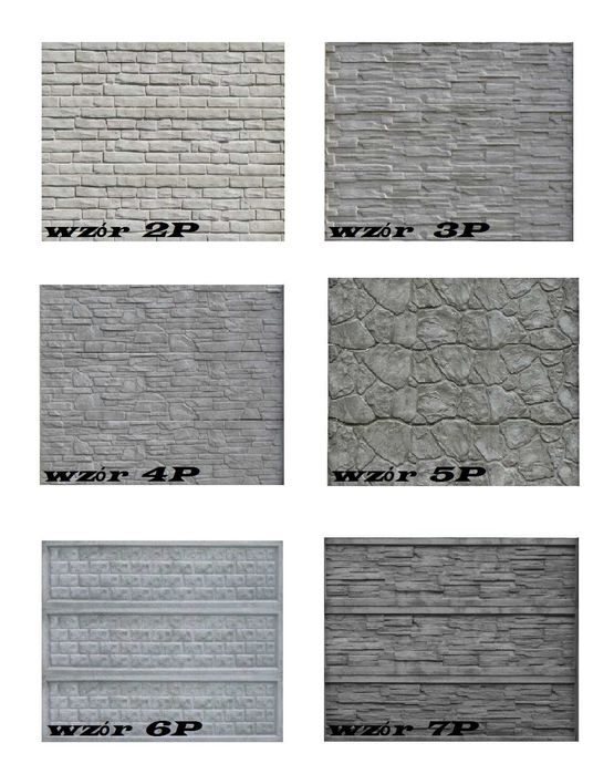 Ogrodzenia betonowe/palisadowe jedno-dwustronne