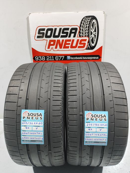 2 pneus semi novos 275-30ZR20 Continental - Entrega grátis