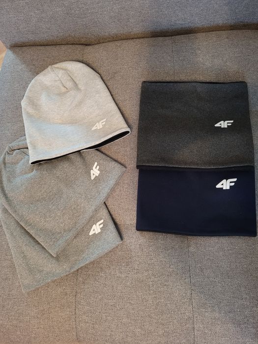 Czapka z kominem.Kompleciki zimowe.