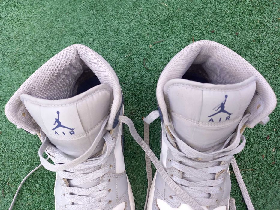 Nike Air Jordan 41 wysokie sneakersy white grey navy