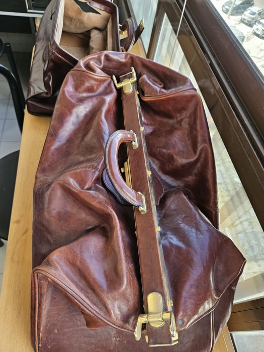 Pack de 2 malas couro genuino marca luxo Ceancarel