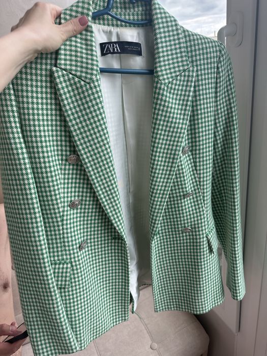 Піджак zara,пиджак в клітинку