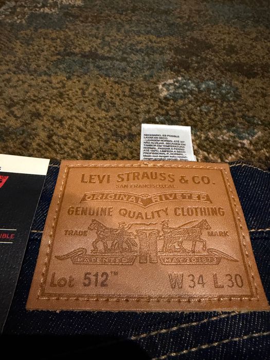 Levi’s Levis 512 slim taper 34x30 granatowe