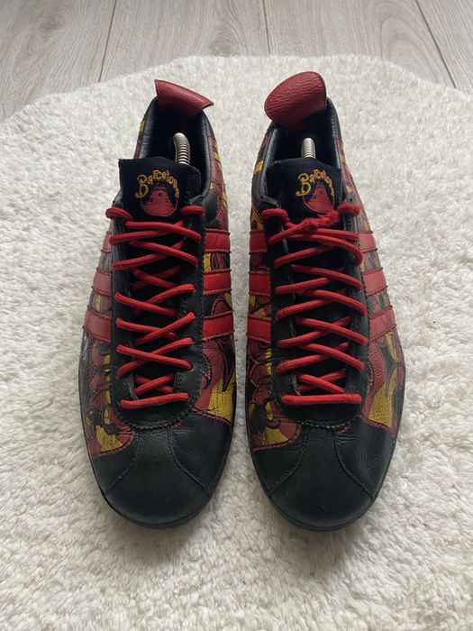 Мужские Кожаные Кроссовки Adidas Gazelle x Barcelona 44р(28.5см)