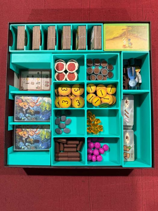 Insert / Organizer do gry Everdell Duo (na karty w koszulkach!)