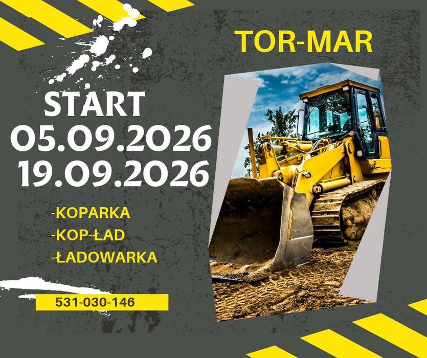 Kurs / Szkolenie / Podest / Wózek / Hds / Suwnica / Koparka / Kop-ład / Ładowarka