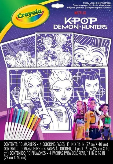 Kolorowanka + naklejki K-Pop Demon Hunters CRAYOLA Crayola