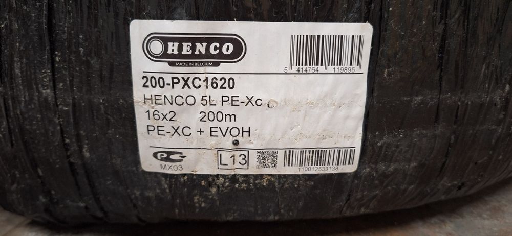 Rura 16x2 PE-XC 200mb ogrzewanie podłogowe