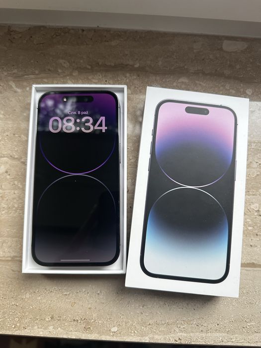 Apple iPhone 14 Pro 256GB (Deep Purple) – Bateria 86%, Stan Idealny, Wersja eSIM