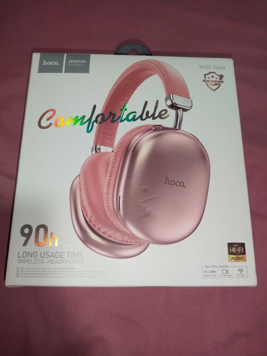 Навушники накладні HOCO W35 MAX JOY PINK