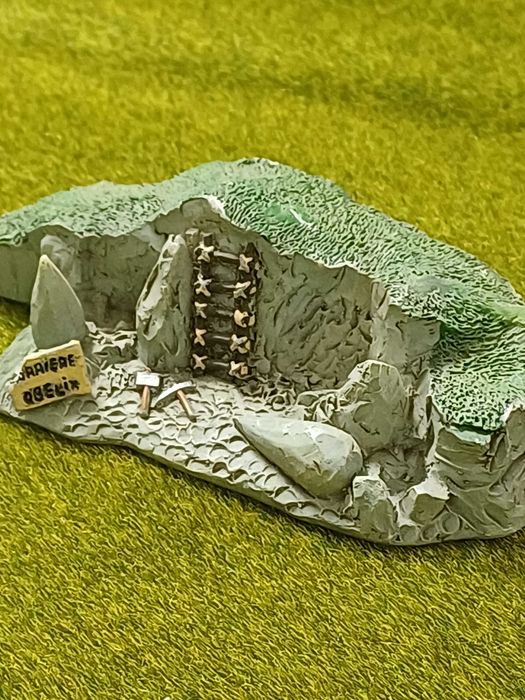 Diorama ou maquete em miniatura da aldeia do Asterix