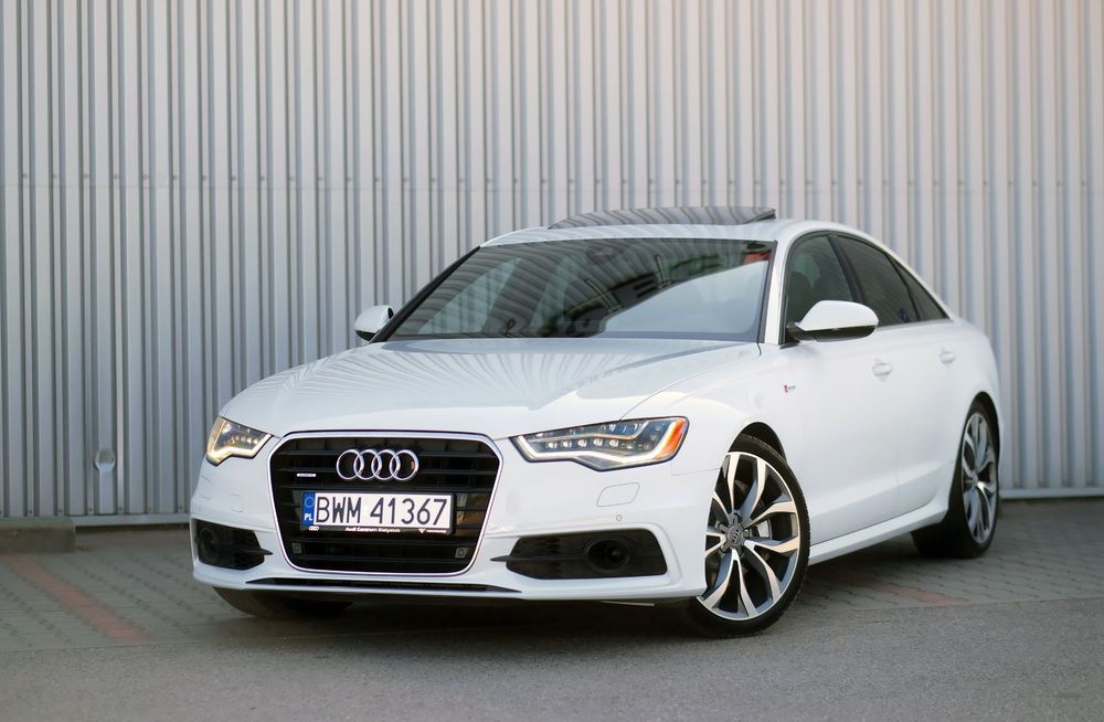 Audi A6 Limousine 3.0 TFSI 310KM Biała zadbana Quattro HUD Nightvision Zamiana