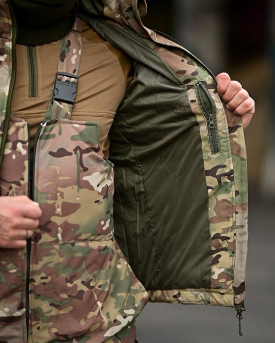 ‼️Зимовий утелпний костюм куртка та штани водонепроникний на підтяжках