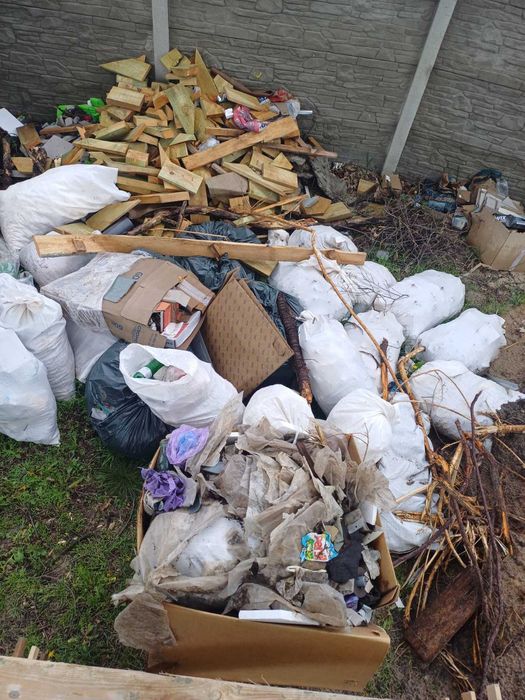 Вивіз сміття мотлох Погреби Зазим'є,Пухівка Рожни Рожівка,Бровари