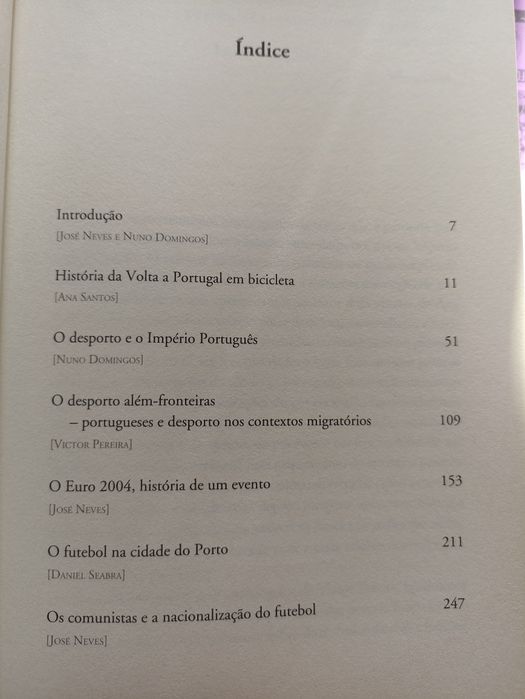 Livro Uma história do desporto em Portugal