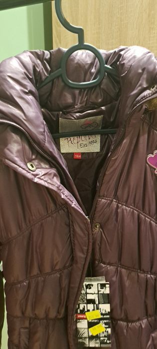 Zimowa kurtka fioletowa r.164