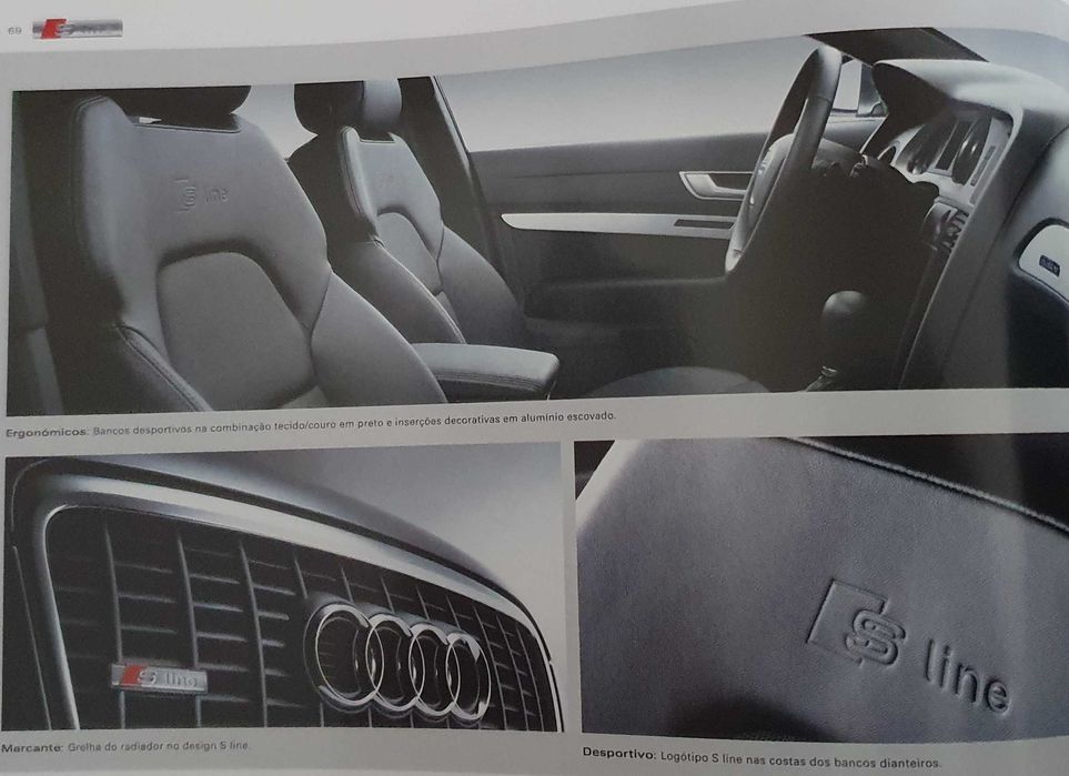 Catálogo do Audi A6 Limousine e A6 Avant - original - Ano 2007/2008