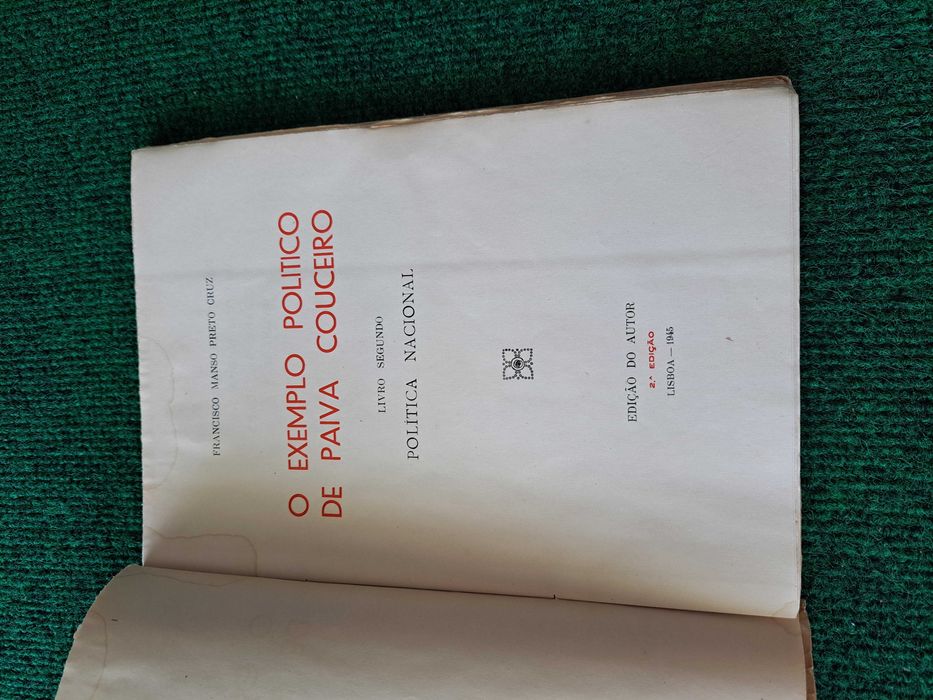 O Exemplo Politico de Paiva - Francisco Manso Preto Cruz