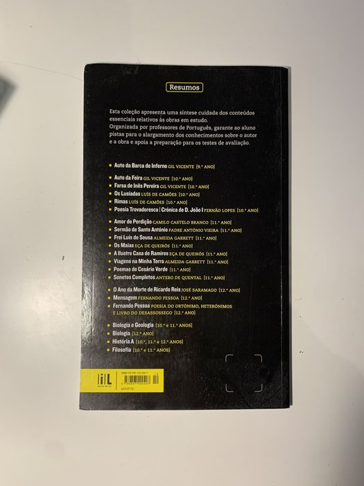 Livro de Resumos da obra “O Ano da Morte de Ricardo Reis”