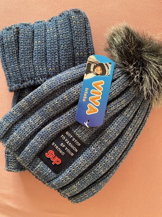 РОЗПРОДАЖ. Зимова дитяча шапка. ШАПКА+ХОМУТ. Якість