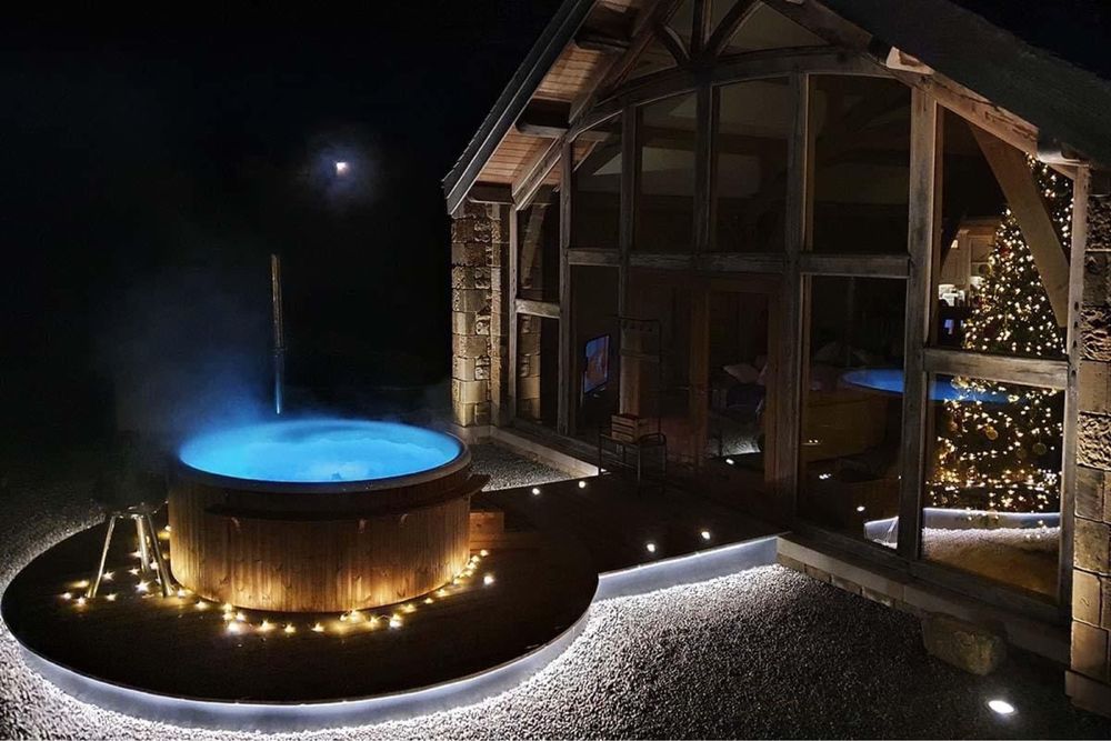 Чан, Купель на дровах, купель з піччю, Спа, офуро,