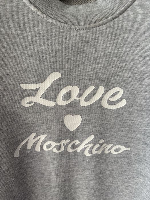 Love Moschino szara bluza dresowa 12 38/40 oryginał