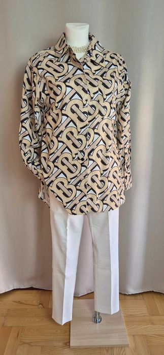 Koszula, lux, luxury, luksusowa, premium, old money, classic, klasyka, basic, capsule, Burberry, rozmiar M/38