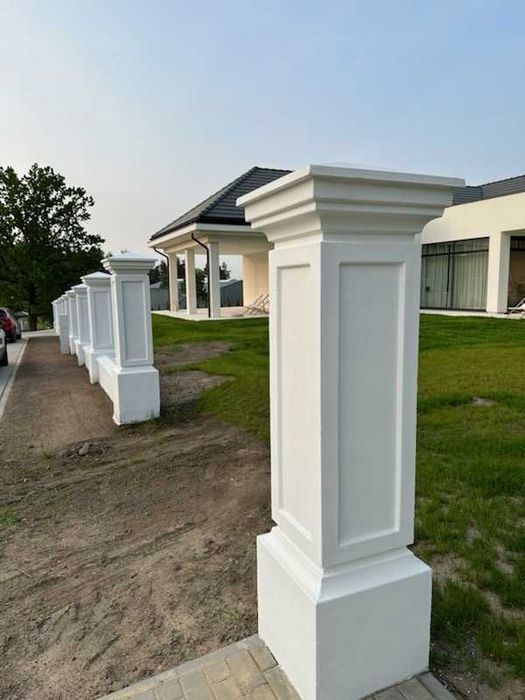 Ogrodzenia Betonowe Dworkowe,Słupki,podmurówki,Stylowe,Bloczki Gładkie