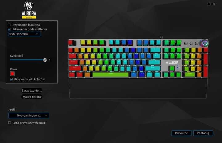 Klawiatura mechaniczna IBOX AURORA K-4 RGB Gaming RED SWITCH