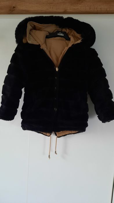 Kurtka zimowa dwustronna jak nowa Kids Star - 6 lat- 122cm/128