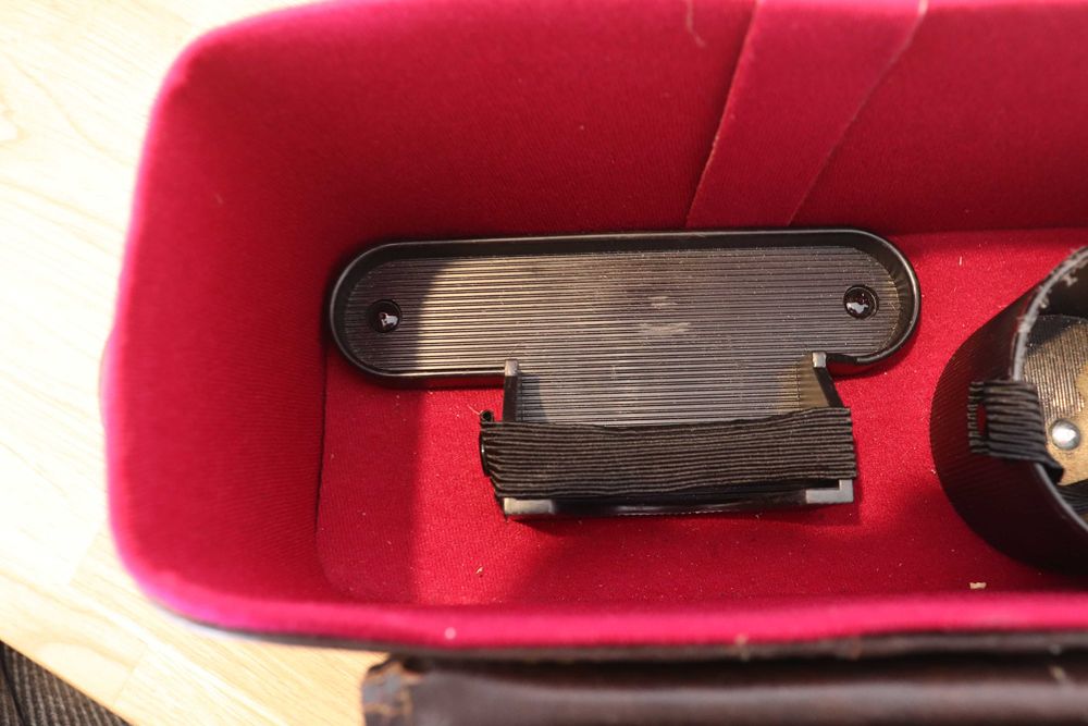 Mala vintage para transporte/armazenamento material fotográfico