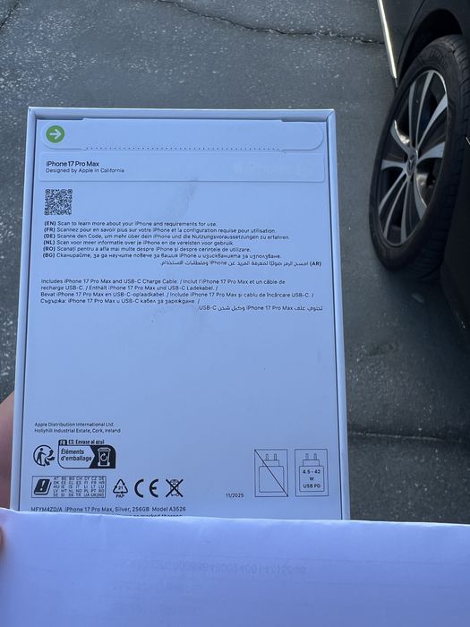 Iphone 17 pro max branco selado com factura naciconal