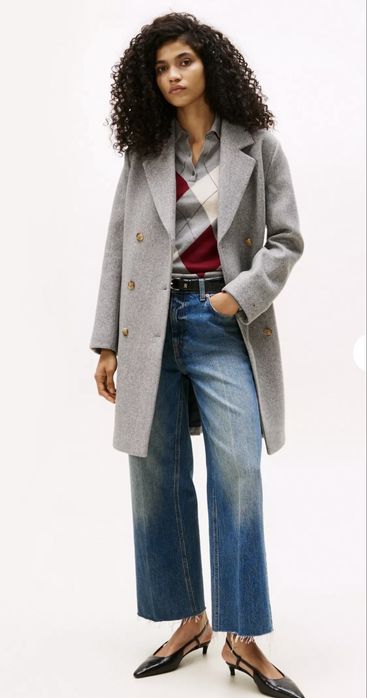 Сіре  пальто Tommy Hilfiger, XL