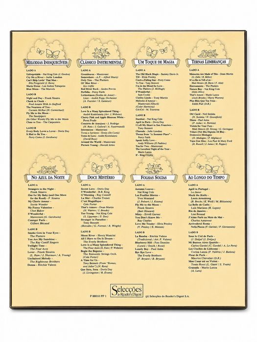 Coleção 8 Discos Vinil – Aos Sons das Recordações – Selecções Reader’s Digest
