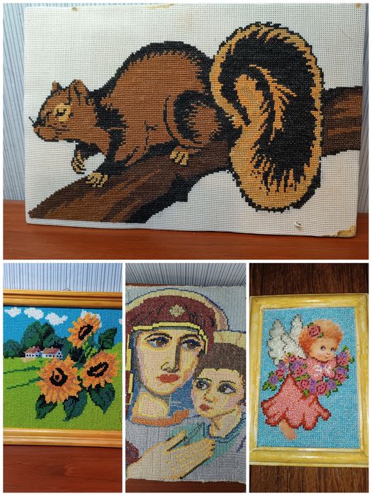 Вишивка на картини, картина з бісеру.