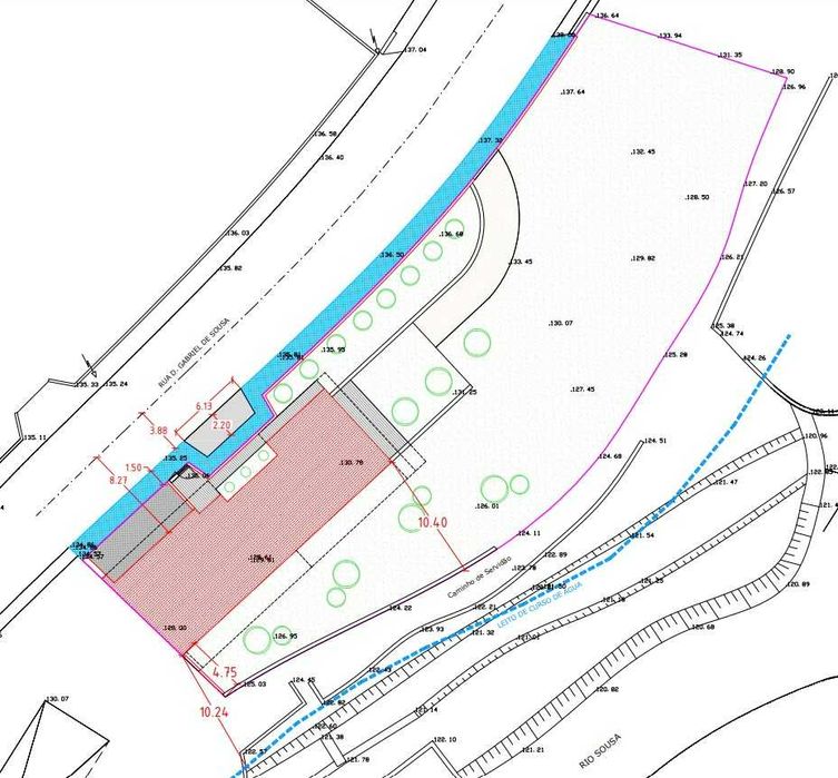 Terreno 1300m2 para construção com Projeto