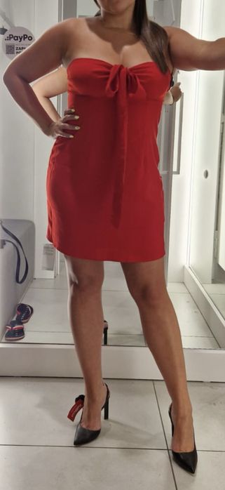 Nowa sukienka Abercrombie &Fitch L 40 czerwona damska krótka