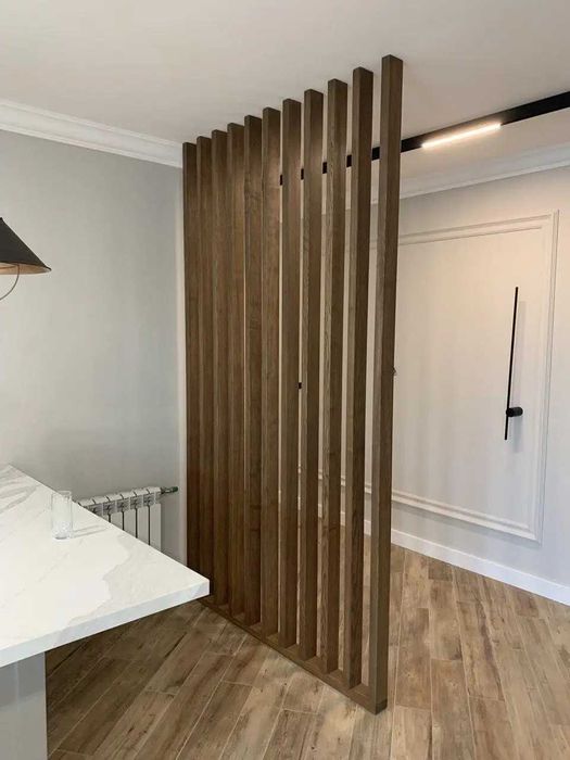 РЕЙКА З ДЕРЕВА на стіну. 3д декор. Акустична панель