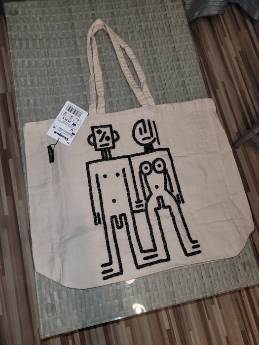 Torba Desigual duża na zakupy wyszywana Ursynów