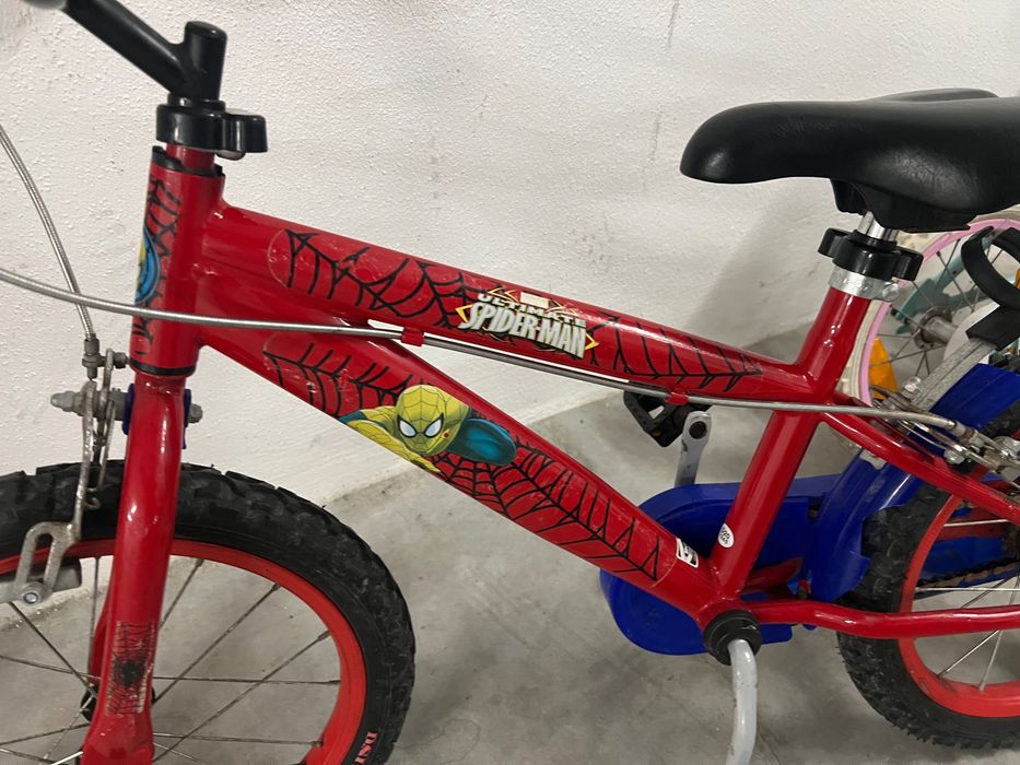 Bicicletas infantis Spider Man e Berg verde Rosa , crianças entre 3 e 8 anos.