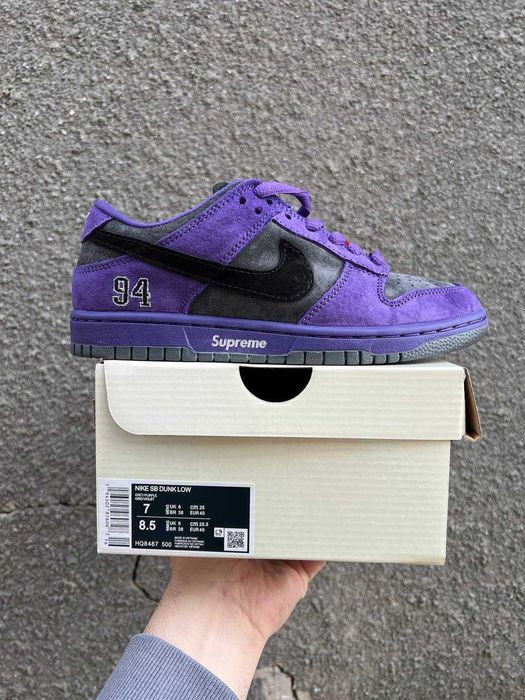 !SALE! Кросівки Nike SB Dunk Supreme Purple 37 38 39 40 41 42 43 44 45