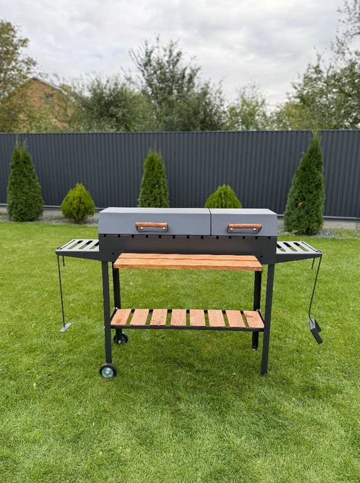 Мангал гриль барбекю метал 5 мм ПОСИЛЕНИЙ