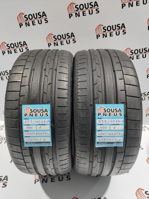 2 pneus semi novos 255-40R19 Continental - Oferta dos Portes